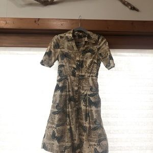 Anthropologie moth corduroy dress